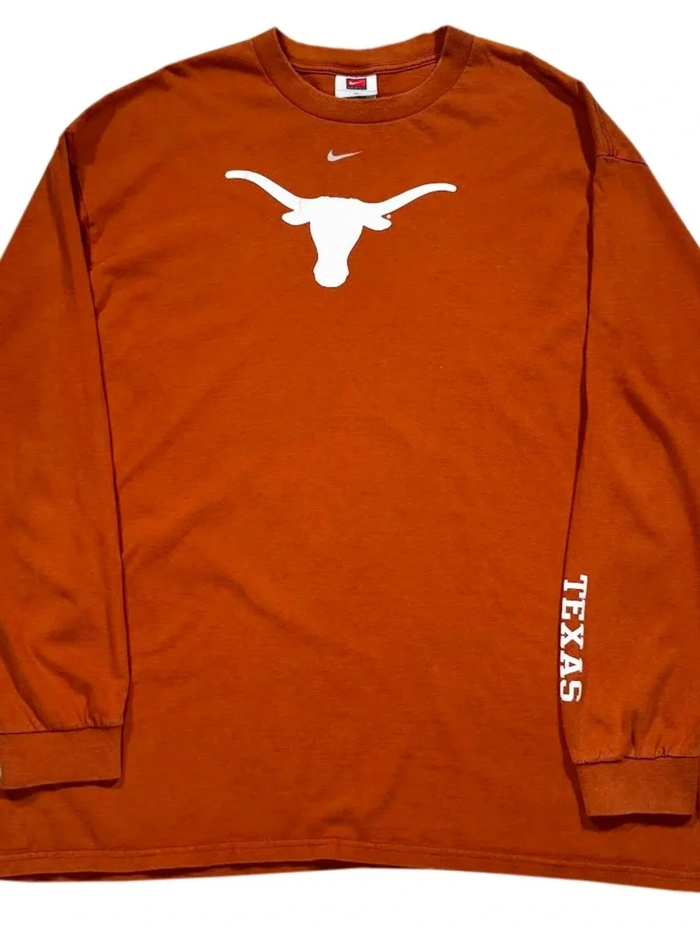 Vintage Nike Texas Longhorns Long Sleeve T Shirt (Size XL)